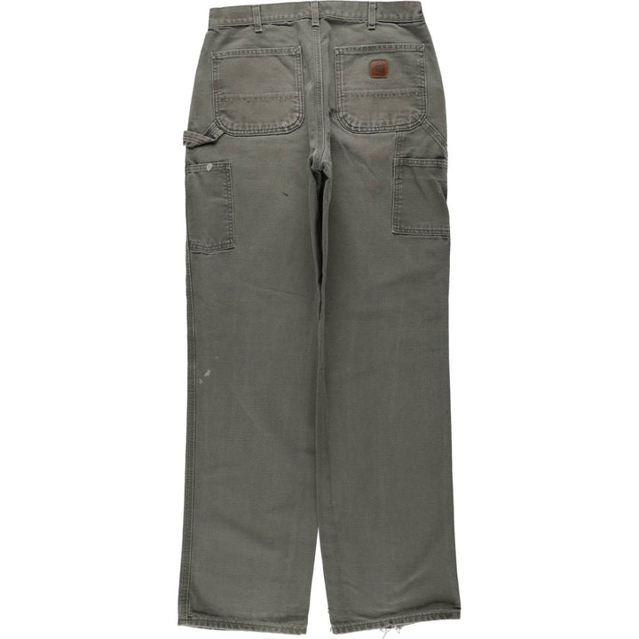 Carhartt Duck Painter Pants, Men's, W32 equivalent cotton Khaki type Vintage Second Hand