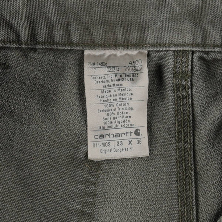 Carhartt Duck Painter Pants, Men's, W32 equivalent cotton Khaki type Vintage Second Hand