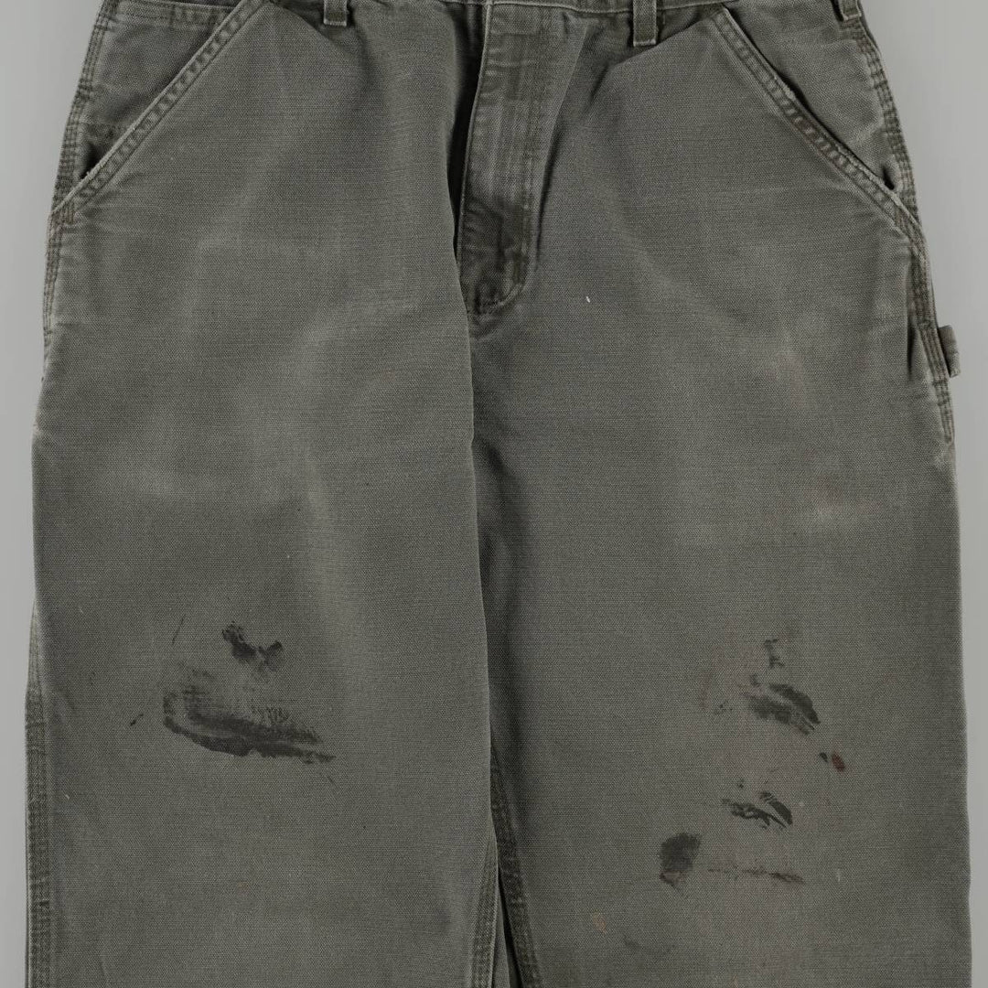 Carhartt Duck Painter Pants, Men's, W32 equivalent cotton Khaki type Vintage Second Hand