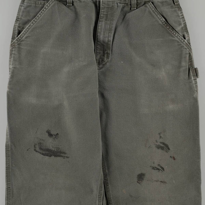 Carhartt Duck Painter Pants, Men's, W32 equivalent cotton Khaki type Vintage Second Hand
