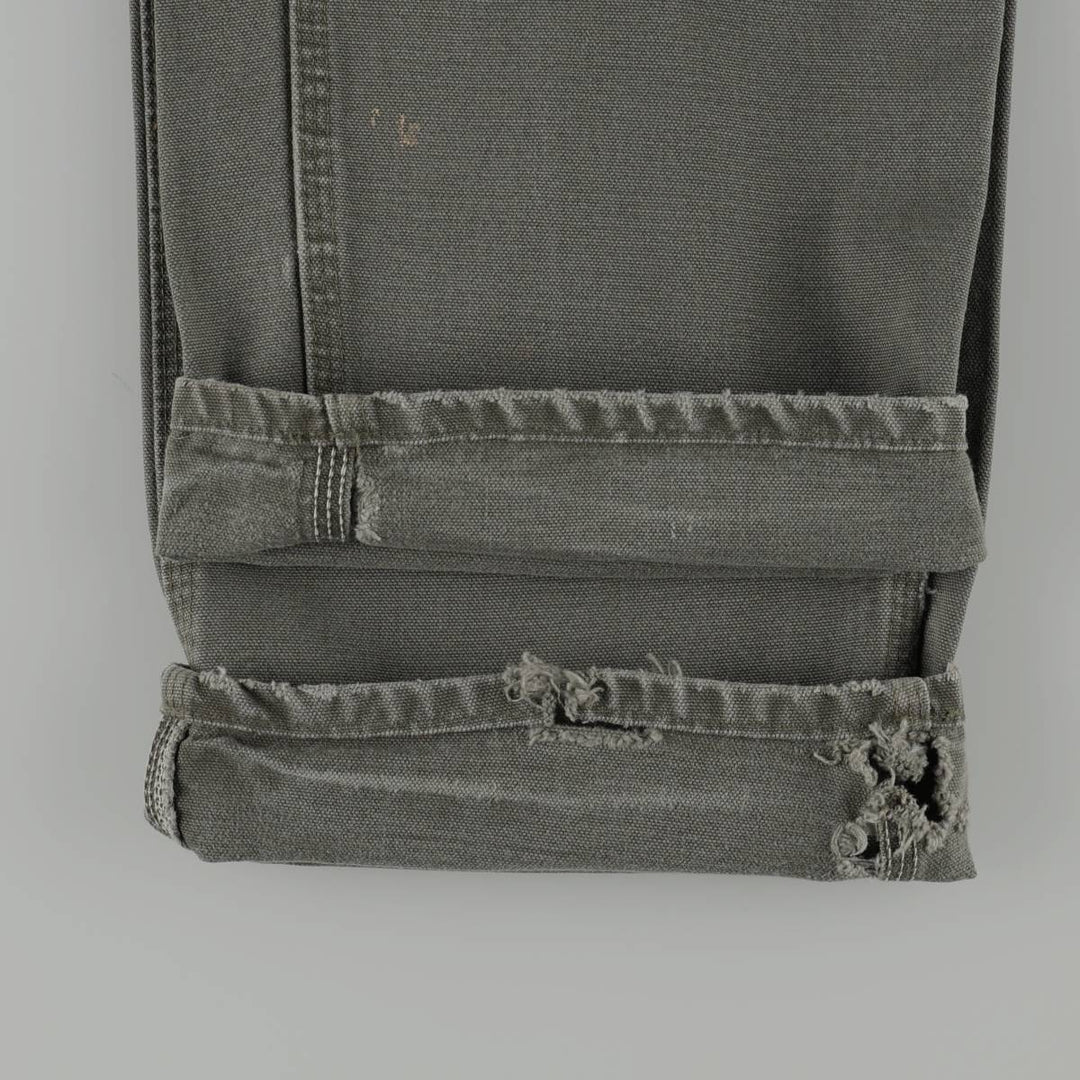 Carhartt Duck Painter Pants, Men's, W32 equivalent cotton Khaki type Vintage Second Hand