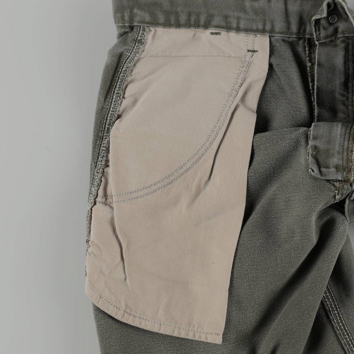 Carhartt Duck Painter Pants, Men's, W32 equivalent cotton Khaki type Vintage Second Hand