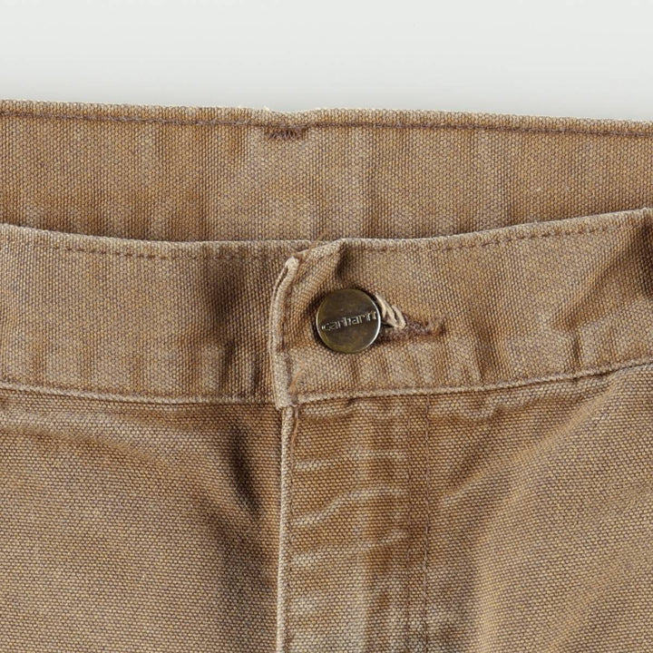 Carhartt Original Dungaree Fit Duck Painter Pants, Men's, W35 equivalent cotton Khaki type beige Vintage Second Hand