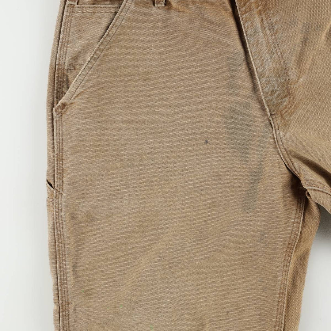 Carhartt Original Dungaree Fit Duck Painter Pants, Men's, W35 equivalent cotton Khaki type beige Vintage Second Hand