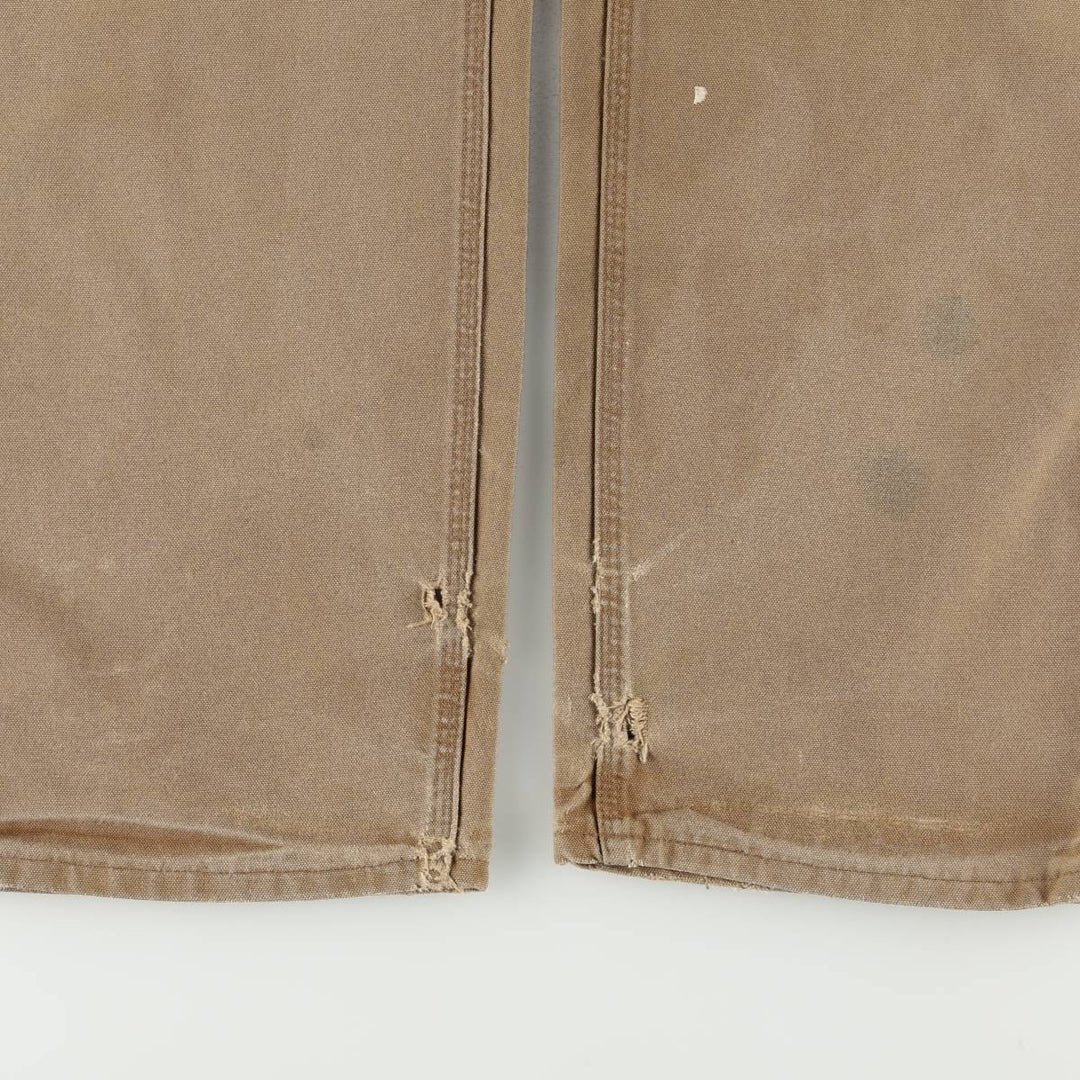 Carhartt Original Dungaree Fit Duck Painter Pants, Men's, W35 equivalent cotton Khaki type beige Vintage Second Hand