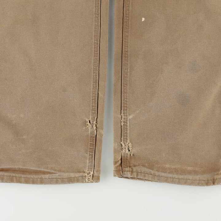 Carhartt Original Dungaree Fit Duck Painter Pants, Men's, W35 equivalent cotton Khaki type beige Vintage Second Hand