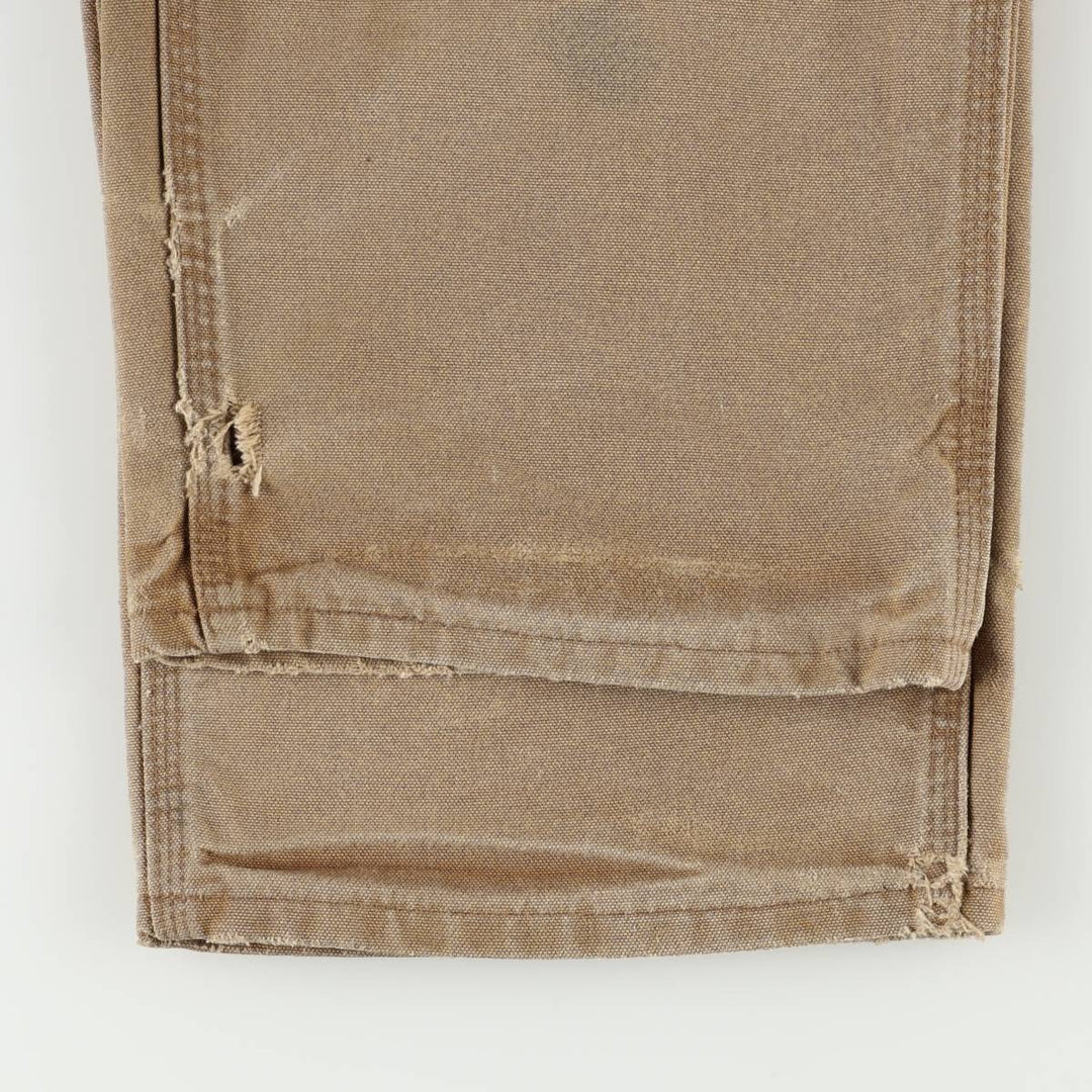 Carhartt Original Dungaree Fit Duck Painter Pants, Men's, W35 equivalent cotton Khaki type beige Vintage Second Hand