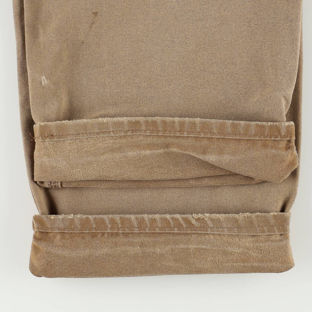 Carhartt Original Dungaree Fit Duck Painter Pants, Men's, W35 equivalent cotton Khaki type beige Vintage Second Hand