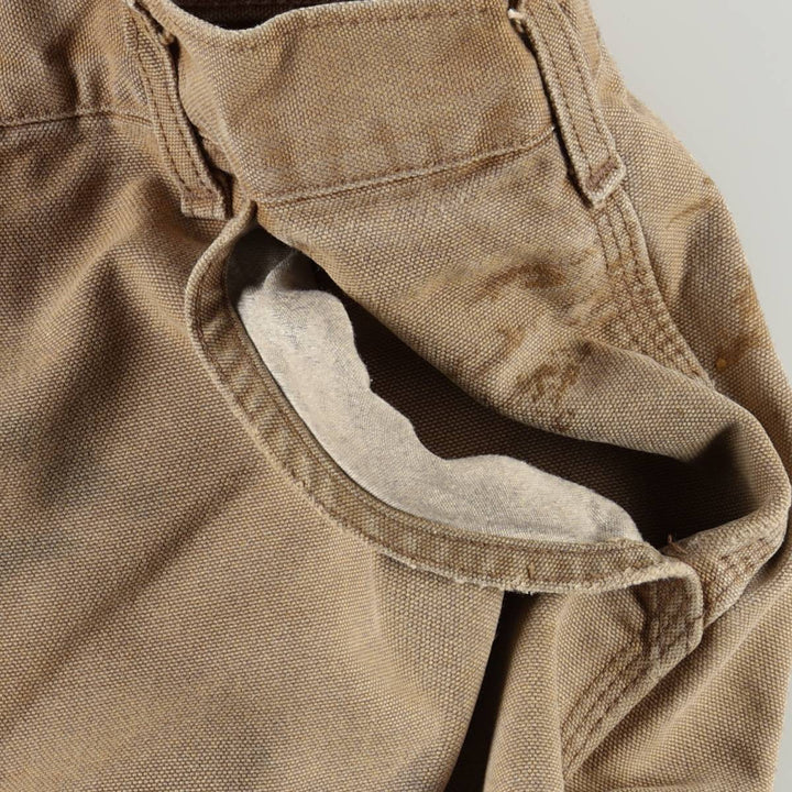 Carhartt Original Dungaree Fit Duck Painter Pants, Men's, W35 equivalent cotton Khaki type beige Vintage Second Hand