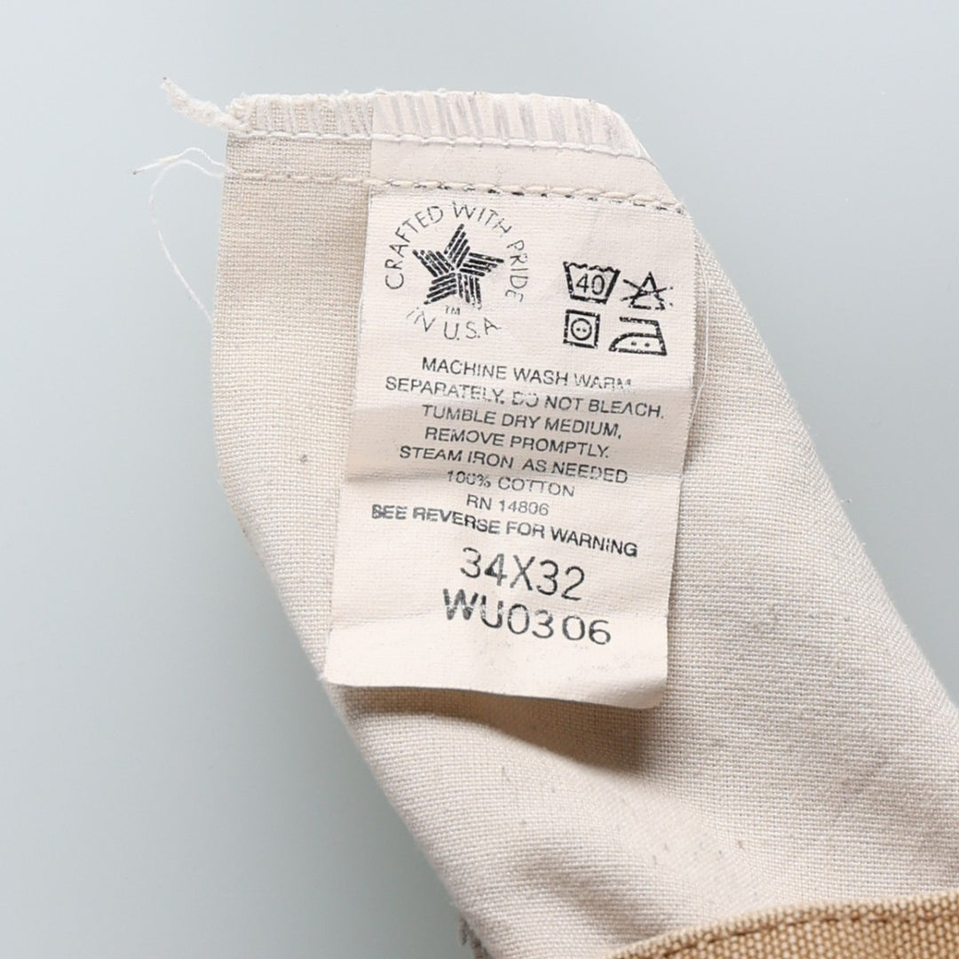 80s-90'S Carhartt Duck Painter Pants, Made in USA, Men's Size W33 (approx.), Vintage cotton oro legacy Vintage Second Hand