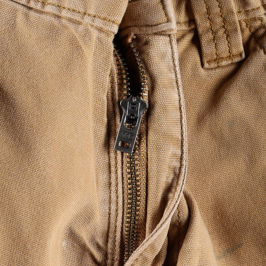 Carhartt Relaxed Fit Painted Double Knee Duck Painter Pants, Men's W30 (approx.) cotton brick settler Vintage Second Hand