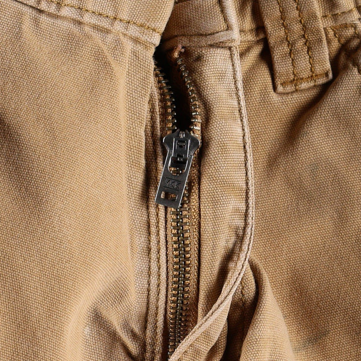 Carhartt Relaxed Fit Painted Double Knee Duck Painter Pants, Men's W30 (approx.) cotton brick settler Vintage Second Hand