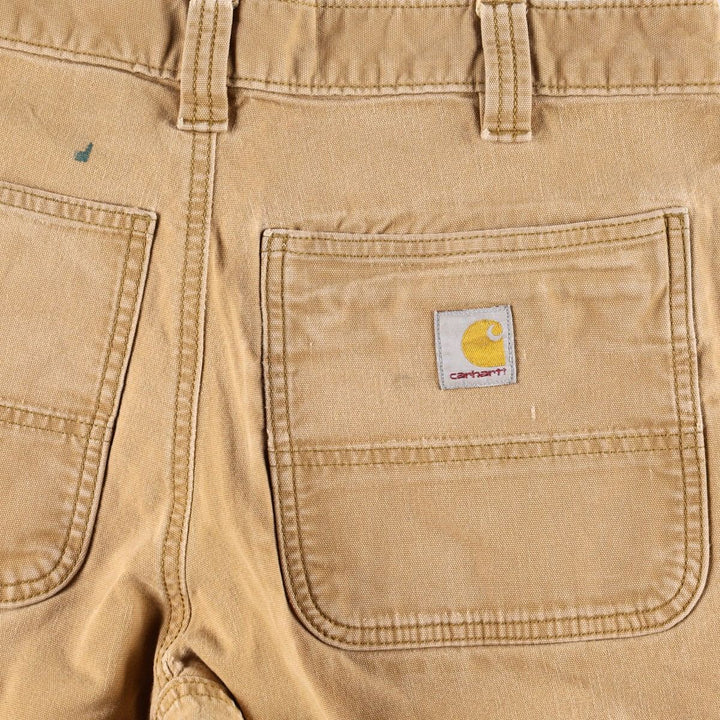 Carhartt Relaxed Fit Double Knee Duck Painter Pants, Men's W33 (approx.) cotton Camel type Vintage Second Hand