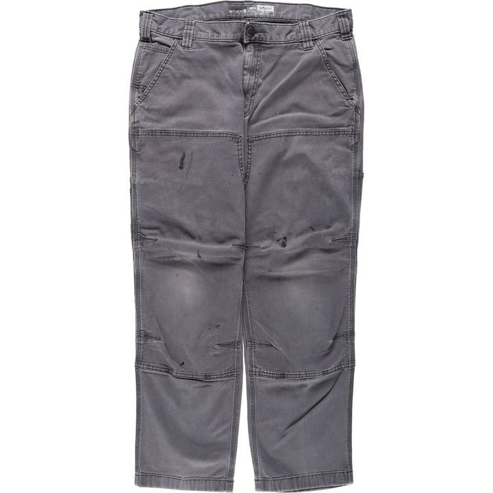 Carhartt Relaxed Fit Double Knee Duck Painter Pants for Men, W34 cotton gray type Vintage Second Hand