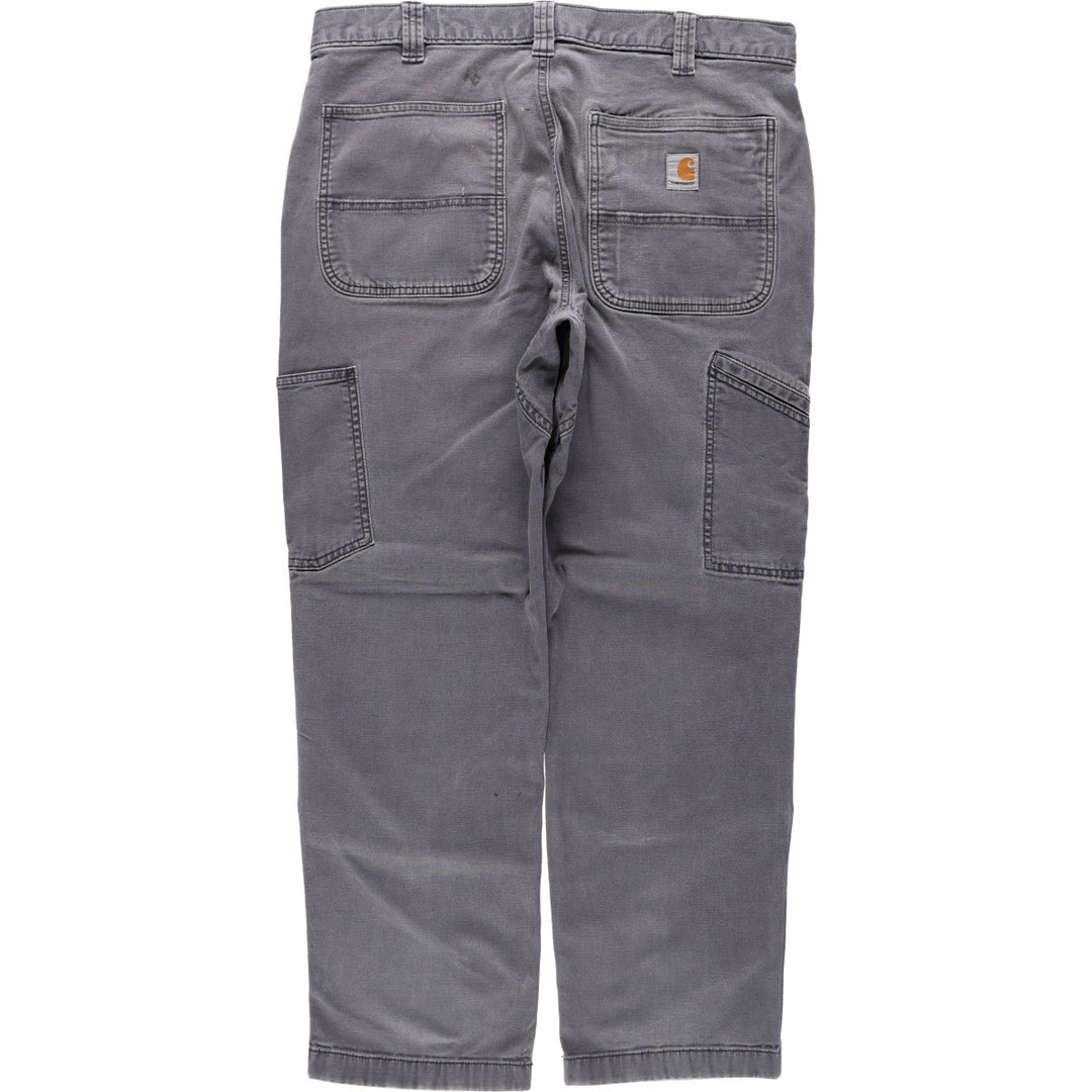 Carhartt Relaxed Fit Double Knee Duck Painter Pants for Men, W34 cotton gray type Vintage Second Hand