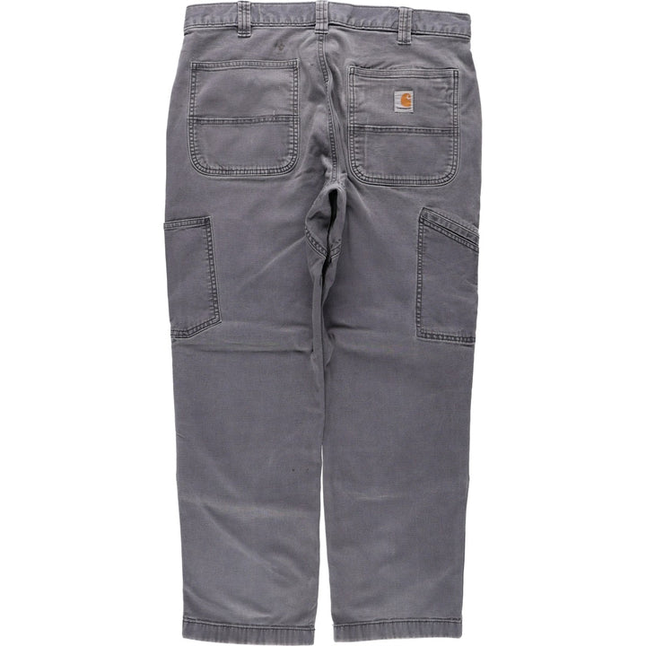 Carhartt Relaxed Fit Double Knee Duck Painter Pants for Men, W34 cotton gray type Vintage Second Hand