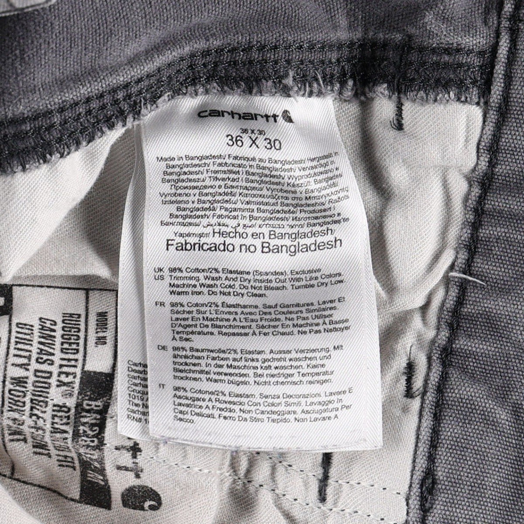 Carhartt Relaxed Fit Double Knee Duck Painter Pants for Men, W34 cotton gray type Vintage Second Hand
