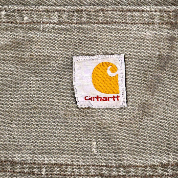 Carhartt Relaxed Fit Double Knee Duck Painter Pants, Men's Size W31 (approx.) cotton Khaki type Vintage Second Hand