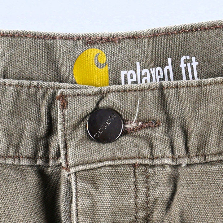 Carhartt Relaxed Fit Double Knee Duck Painter Pants, Men's Size W31 (approx.) cotton Khaki type Vintage Second Hand