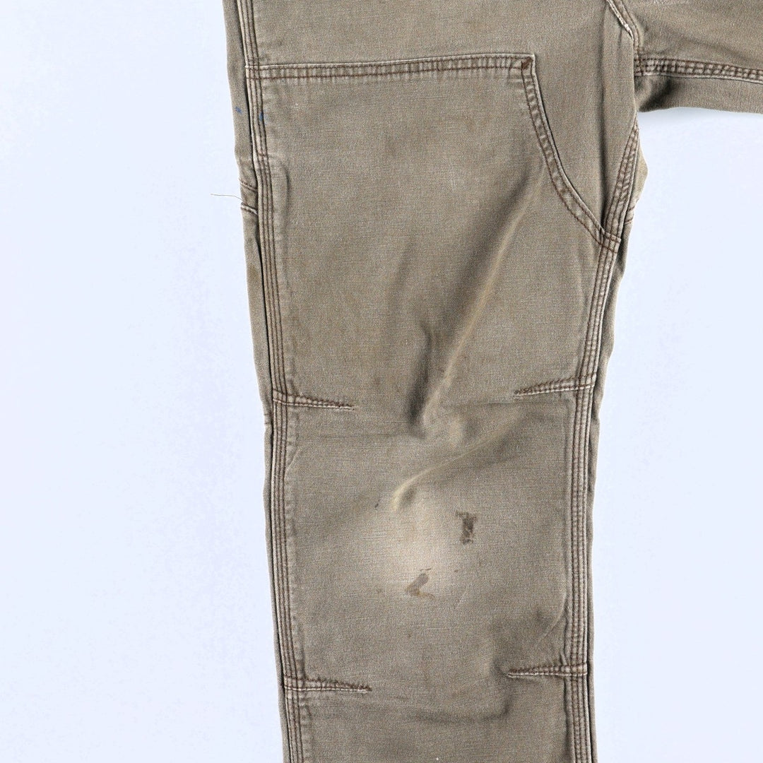 Carhartt Relaxed Fit Double Knee Duck Painter Pants, Men's Size W31 (approx.) cotton Khaki type Vintage Second Hand