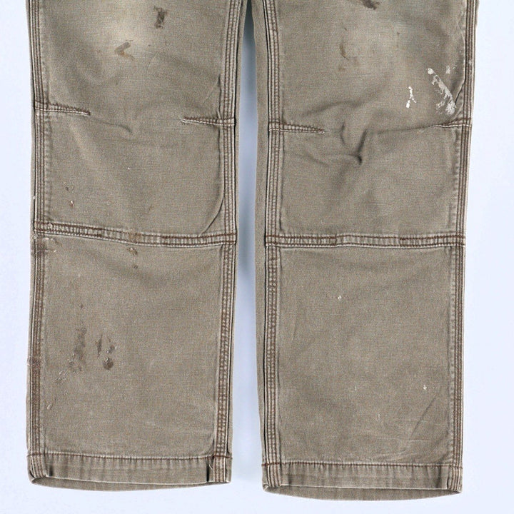 Carhartt Relaxed Fit Double Knee Duck Painter Pants, Men's Size W31 (approx.) cotton Khaki type Vintage Second Hand