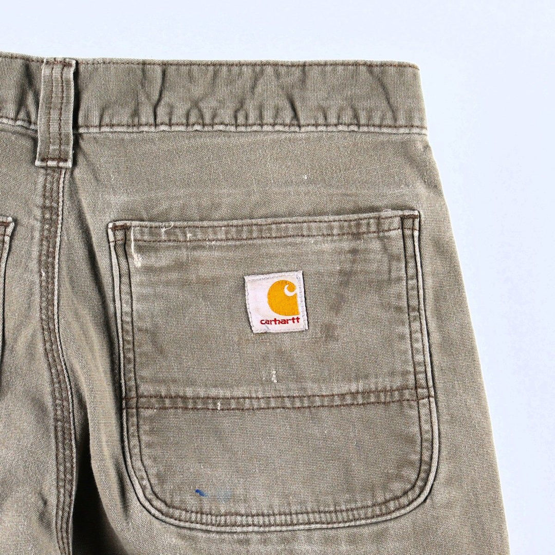 Carhartt Relaxed Fit Double Knee Duck Painter Pants, Men's Size W31 (approx.) cotton Khaki type Vintage Second Hand