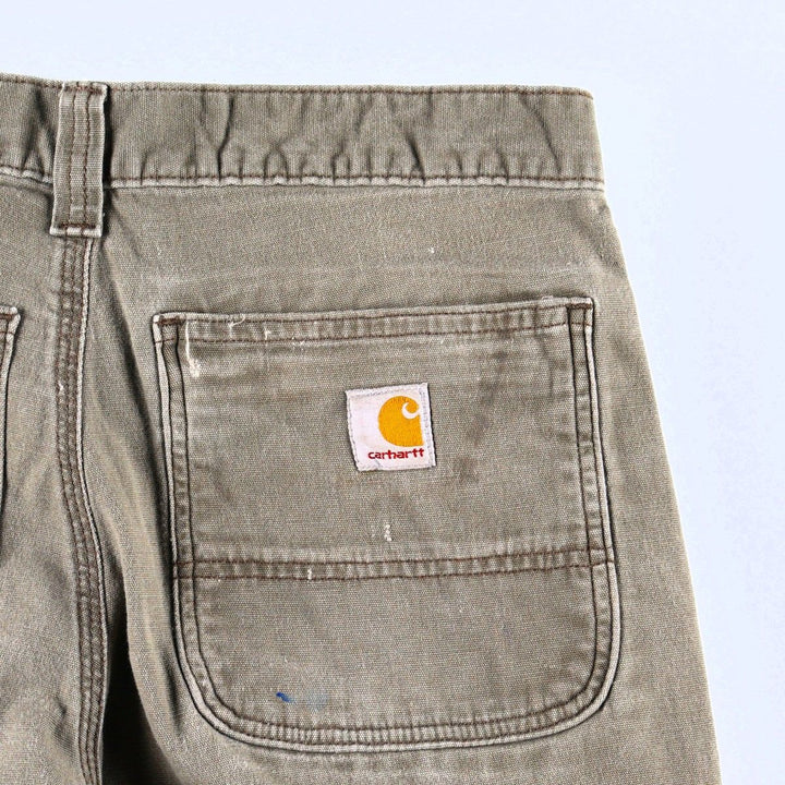 Carhartt Relaxed Fit Double Knee Duck Painter Pants, Men's Size W31 (approx.) cotton Khaki type Vintage Second Hand