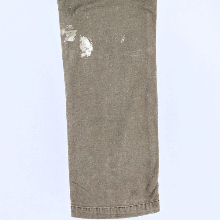 Carhartt Relaxed Fit Double Knee Duck Painter Pants, Men's Size W31 (approx.) cotton Khaki type Vintage Second Hand