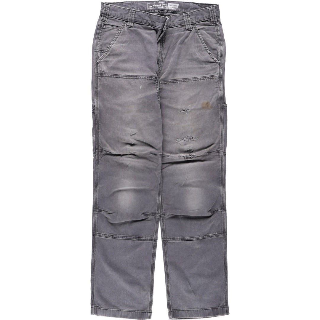 Carhartt Relaxed Fit Double Knee Duck Painter Pants, Men's W33 (approx.) cotton gray type Vintage Second Hand