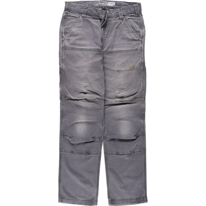 Carhartt Relaxed Fit Double Knee Duck Painter Pants, Men's W33 (approx.) cotton gray type Vintage Second Hand