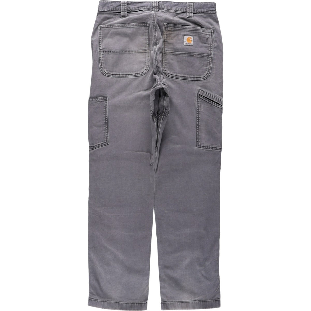 Carhartt Relaxed Fit Double Knee Duck Painter Pants, Men's W33 (approx.) cotton gray type Vintage Second Hand