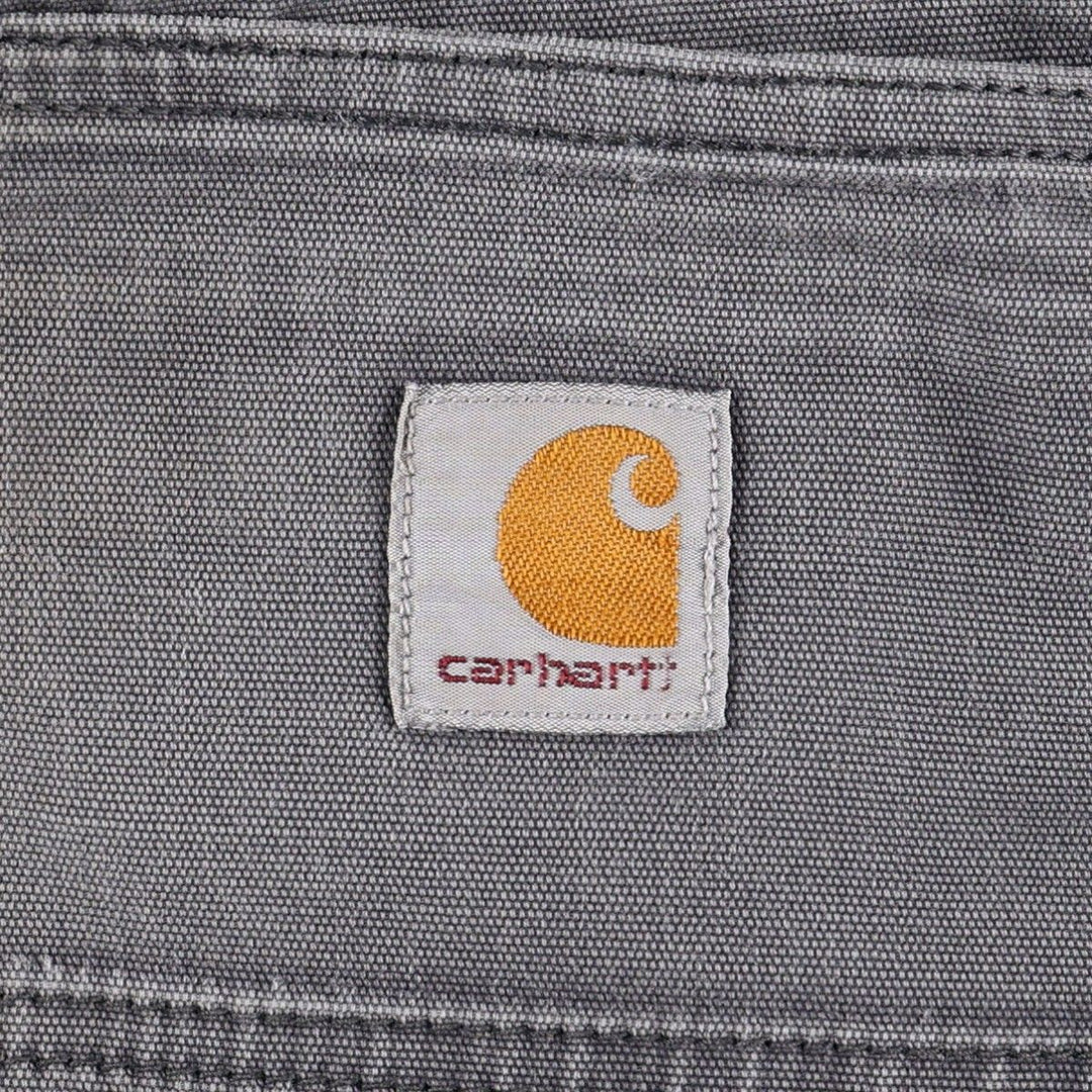 Carhartt Relaxed Fit Double Knee Duck Painter Pants, Men's W33 (approx.) cotton gray type Vintage Second Hand