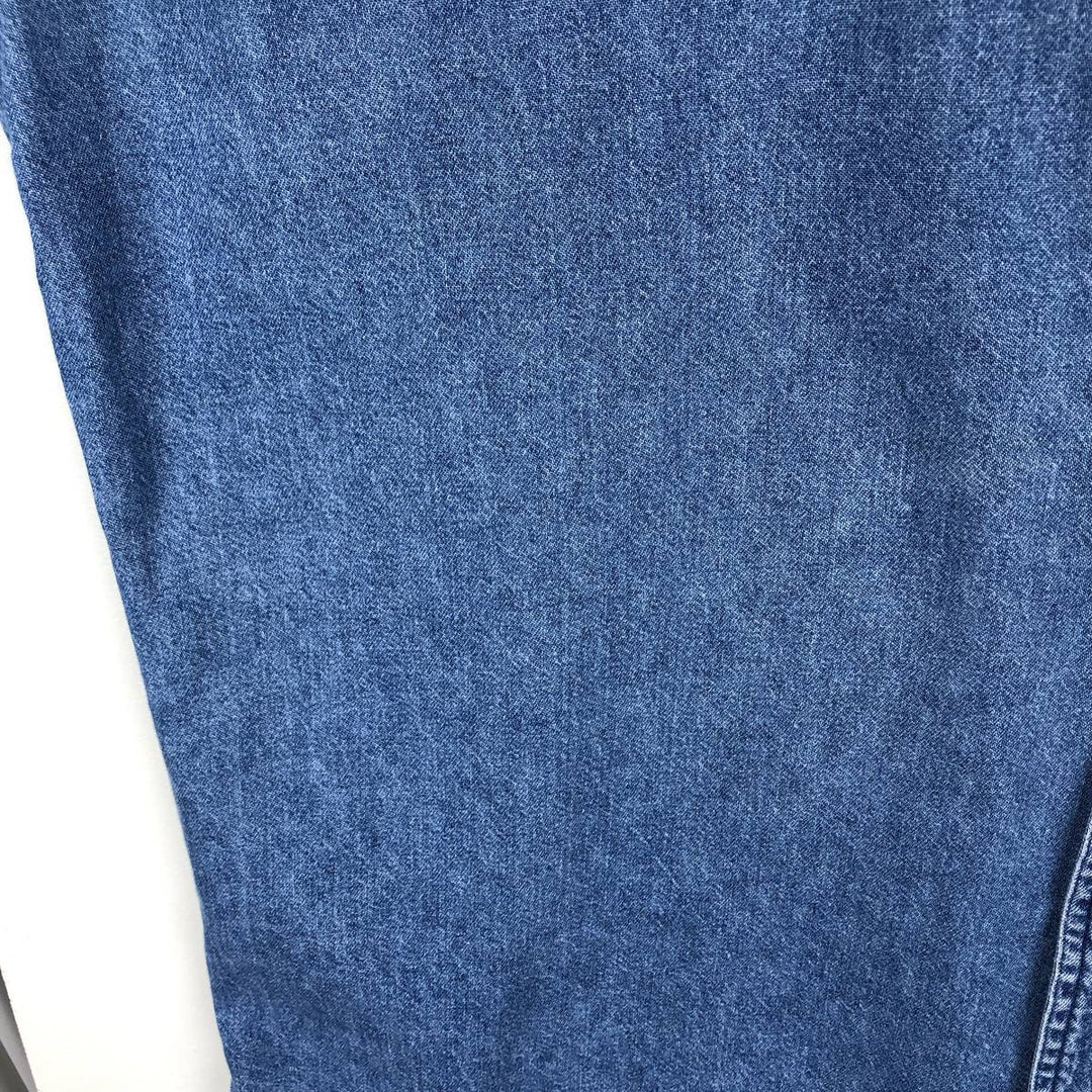 Ralph Lauren CHAPS Long Sleeve Button Down Denim Shirt Men's XL cotton blue type Vintage Second Hand