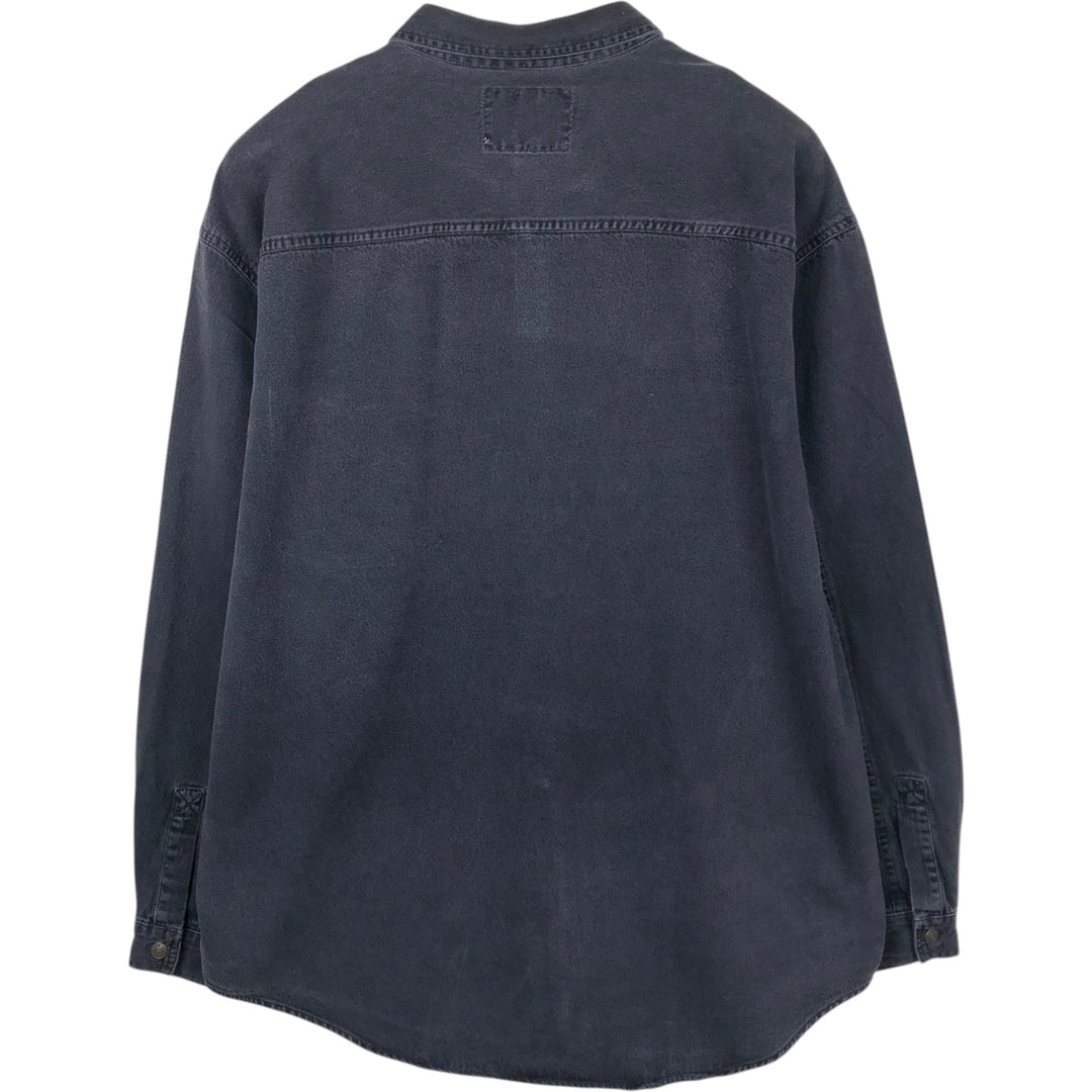 Levi's long sleeve denim shirt, men's size XL cotton black type Vintage Second Hand