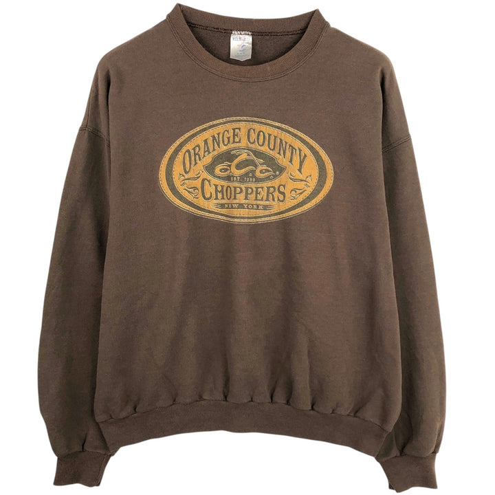 90'S Jerzees Advertising Sweatshirt, Men's Size XL (approx.), Vintage cotton walnut Vintage Second Hand