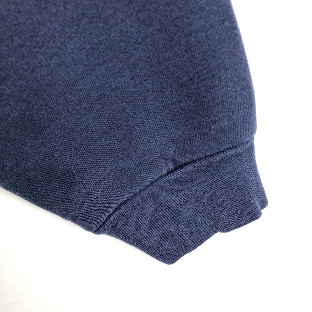 90'S Fruit of the Loom Cotton Advertising Sweatshirt, Men's Size XL (approx.), Vintage cotton navy blue type Vintage Second Hand