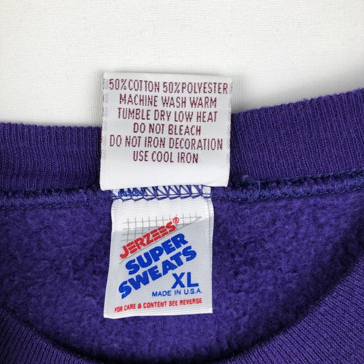 90'S JERSEYS Hard Rock Cafe Advertising Sweatshirt, Made in USA, Men's XL equivalent, Vintage cotton Purple type blue-purple Vintage Second Hand