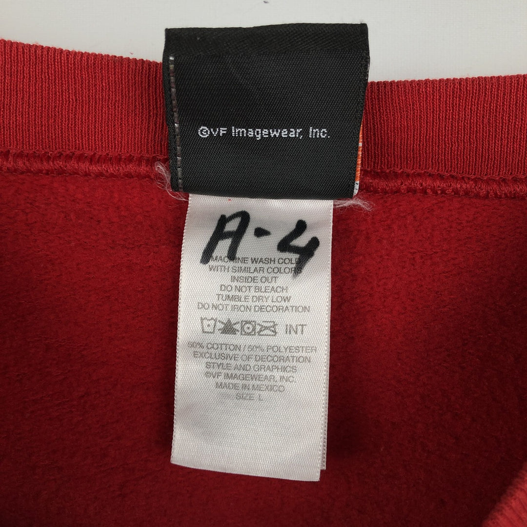 Harley-Davidson Advertising Sweatshirt, Men's L size cotton red type Vintage Second Hand