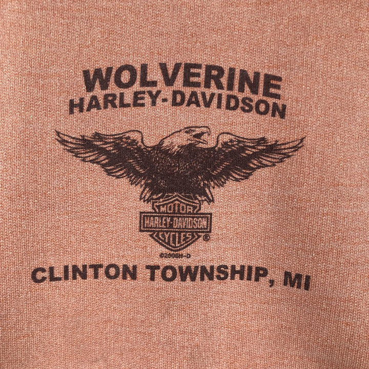 2000'S Harley-Davidson Logo Print Advertising Sweatshirt (Men's Size M) cotton coral Vintage Second Hand