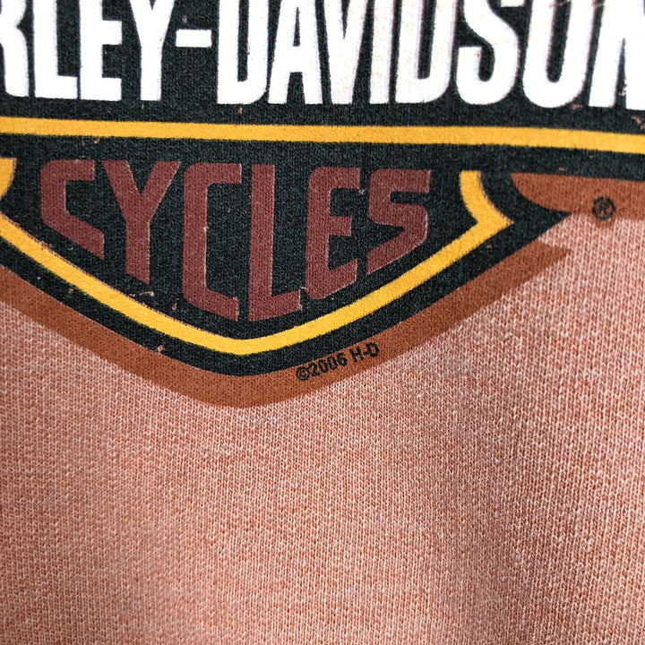 2000'S Harley-Davidson Logo Print Advertising Sweatshirt (Men's Size M) cotton coral Vintage Second Hand