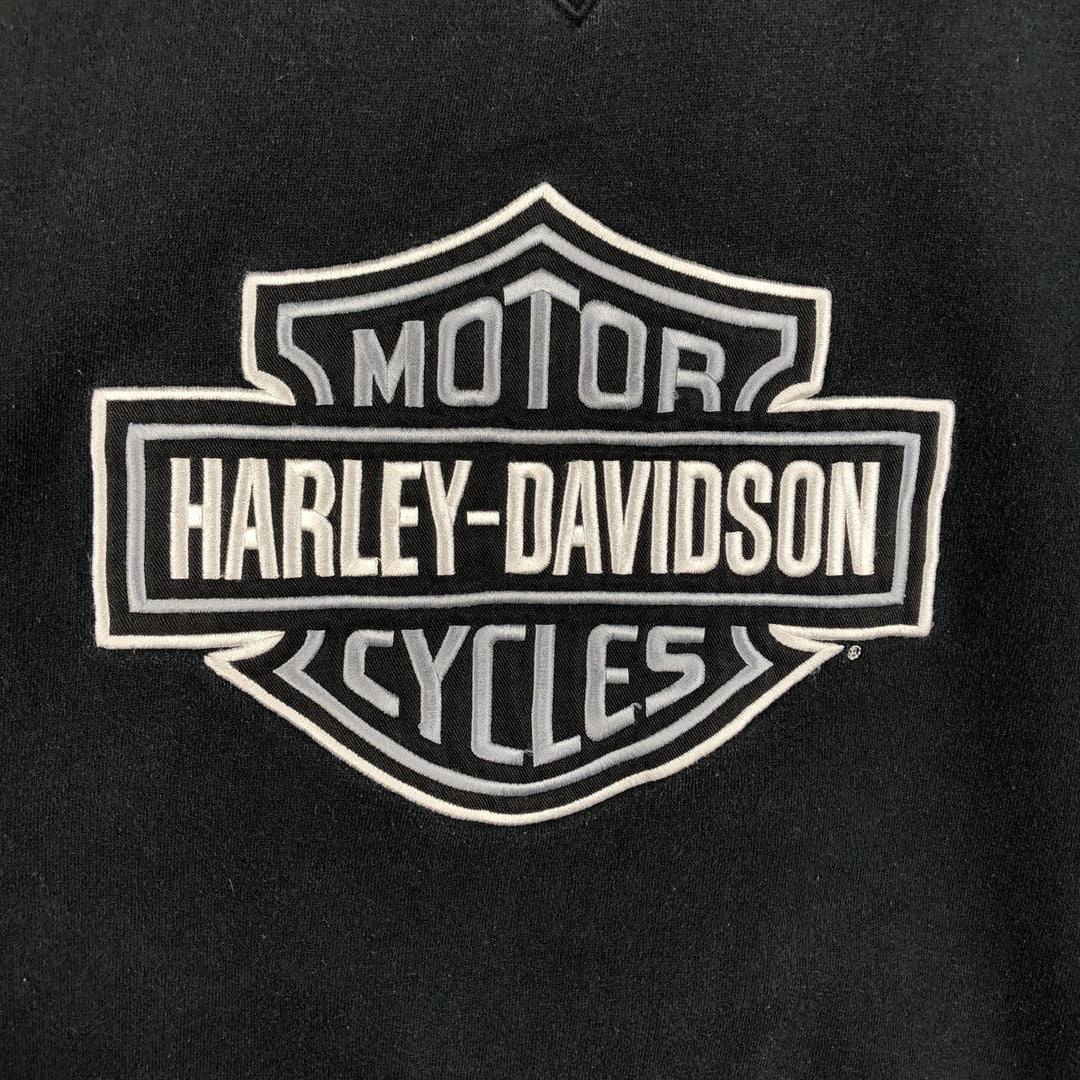 2000'S Harley-Davidson Advertising Sweatshirt (Men's Size XXXL) unclear black type Vintage Second Hand