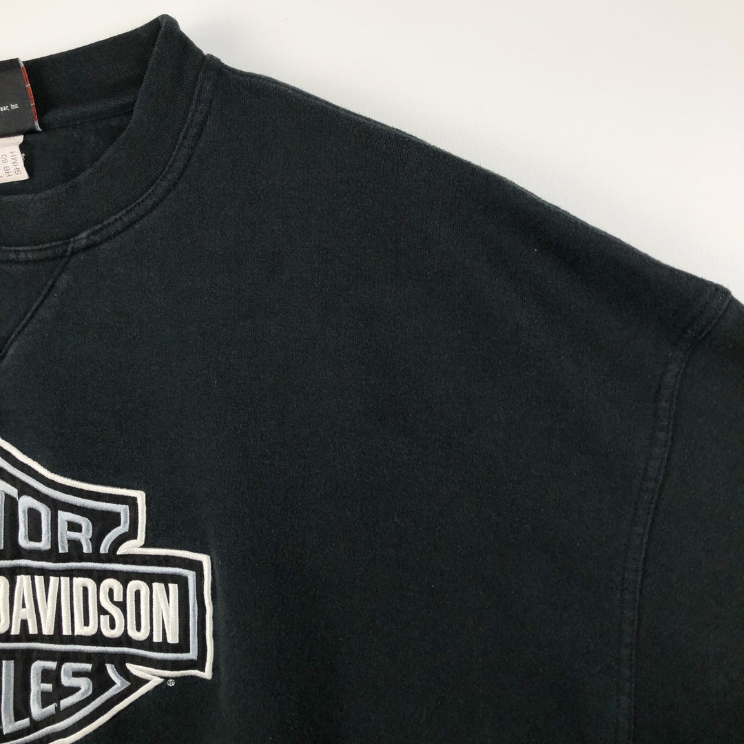 2000'S Harley-Davidson Advertising Sweatshirt (Men's Size XXXL) unclear black type Vintage Second Hand