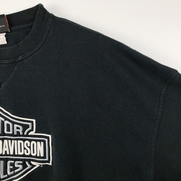 2000'S Harley-Davidson Advertising Sweatshirt (Men's Size XXXL) unclear black type Vintage Second Hand