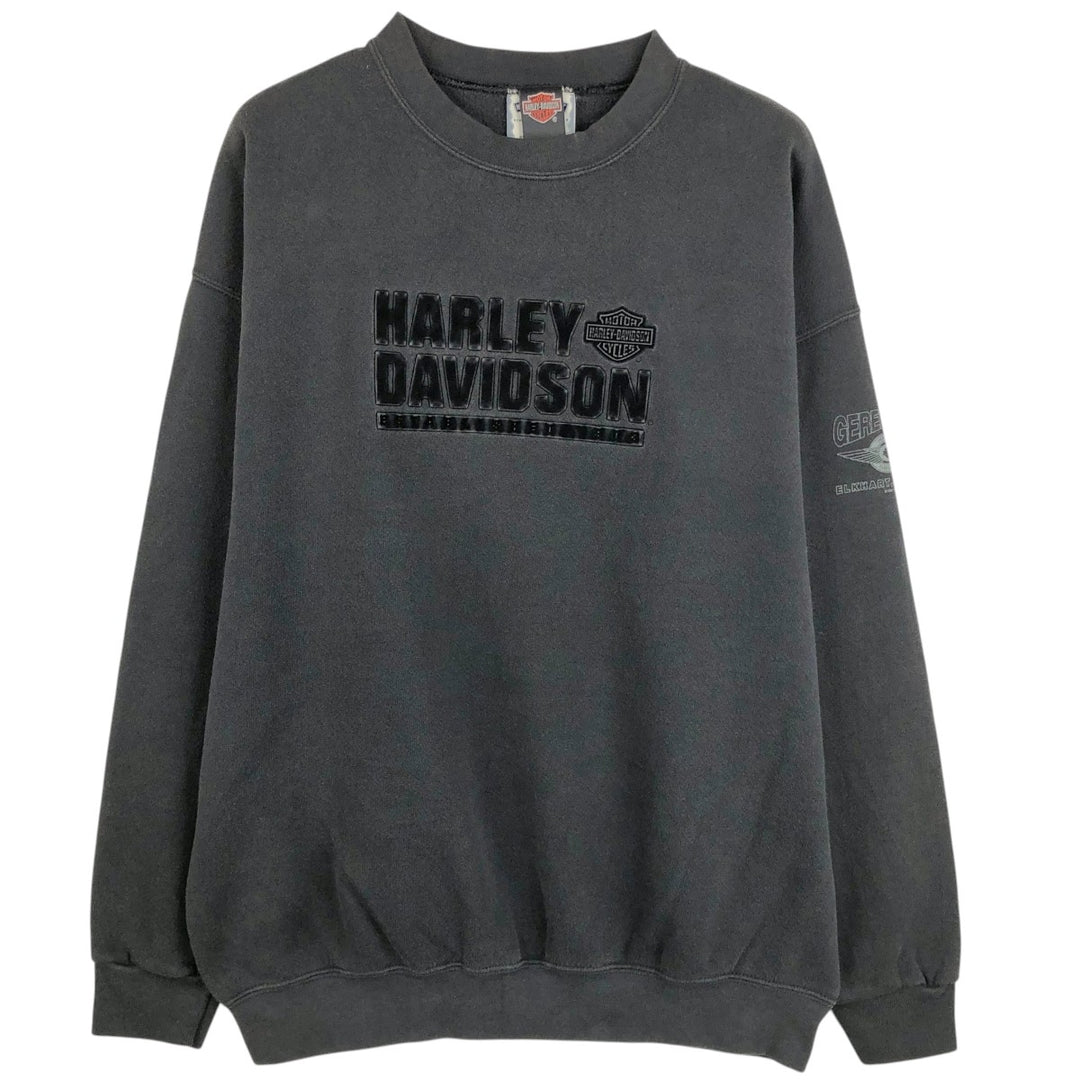 90'S Lee Heavyweight Advertising Sweatshirt, Men's Size XL (Equivalent), Vintage cotton black type Vintage Second Hand
