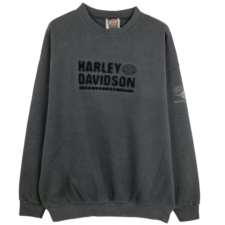 90'S Lee Heavyweight Advertising Sweatshirt, Men's Size XL (Equivalent), Vintage cotton black type Vintage Second Hand