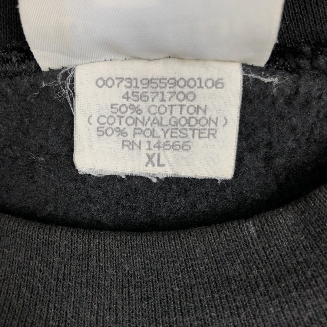 90'S Lee Heavyweight Advertising Sweatshirt, Men's Size XL (Equivalent), Vintage cotton black type Vintage Second Hand