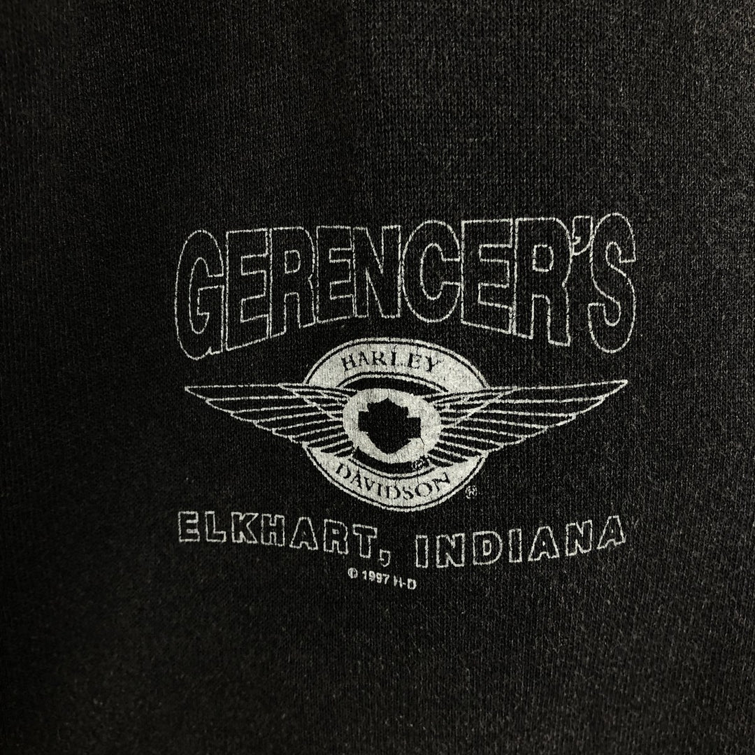 90'S Lee Heavyweight Advertising Sweatshirt, Men's Size XL (Equivalent), Vintage cotton black type Vintage Second Hand