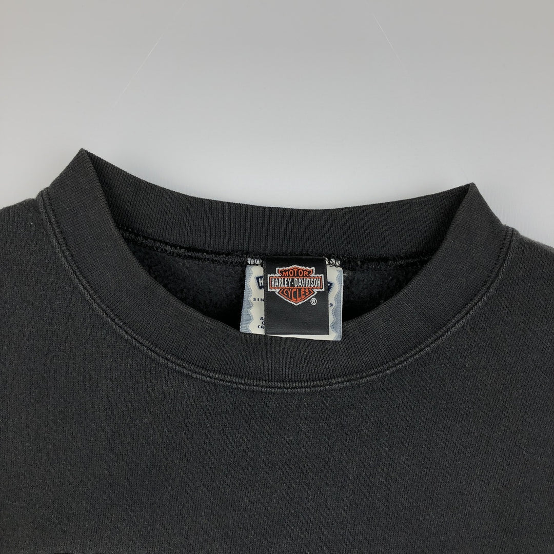 90'S Lee Heavyweight Advertising Sweatshirt, Men's Size XL (Equivalent), Vintage cotton black type Vintage Second Hand