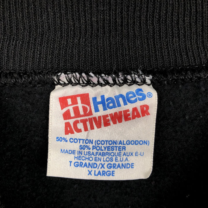 90'S Hanes Harley-Davidson Advertising Sweatshirt, Made in USA, Men's XL equivalent, Vintage cotton black type Vintage Second Hand
