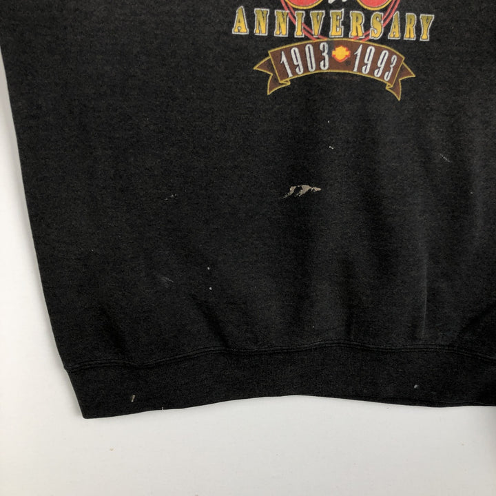 90'S Harley-Davidson Advertising Sweatshirt, Made in USA, Men's Size M (Equivalent), Vintage polyester Charcoal Vintage Second Hand
